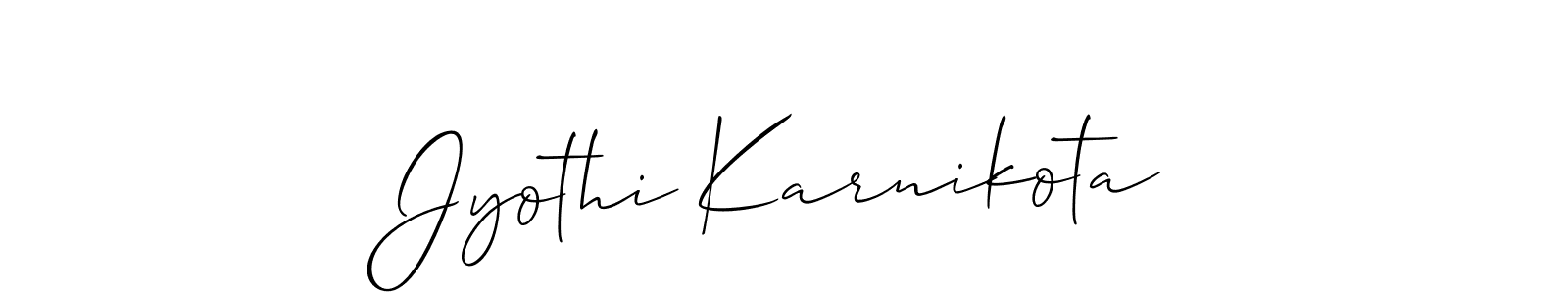 Check out images of Autograph of Jyothi Karnikota name. Actor Jyothi Karnikota Signature Style. Allison_Script is a professional sign style online. Jyothi Karnikota signature style 2 images and pictures png