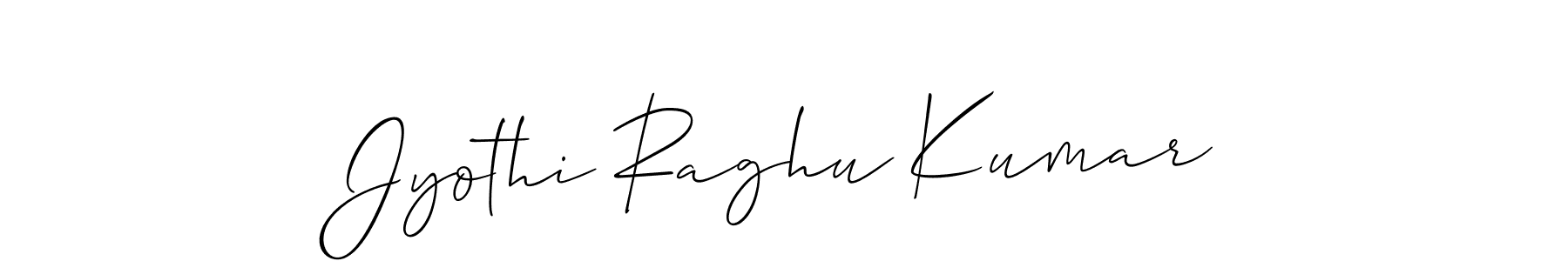 Similarly Allison_Script is the best handwritten signature design. Signature creator online .You can use it as an online autograph creator for name Jyothi Raghu Kumar. Jyothi Raghu Kumar signature style 2 images and pictures png