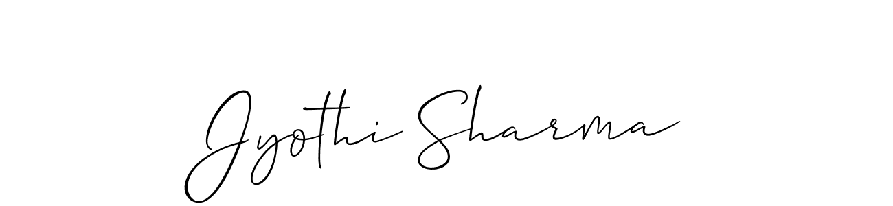 This is the best signature style for the Jyothi Sharma name. Also you like these signature font (Allison_Script). Mix name signature. Jyothi Sharma signature style 2 images and pictures png