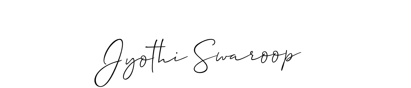 Similarly Allison_Script is the best handwritten signature design. Signature creator online .You can use it as an online autograph creator for name Jyothi Swaroop. Jyothi Swaroop signature style 2 images and pictures png