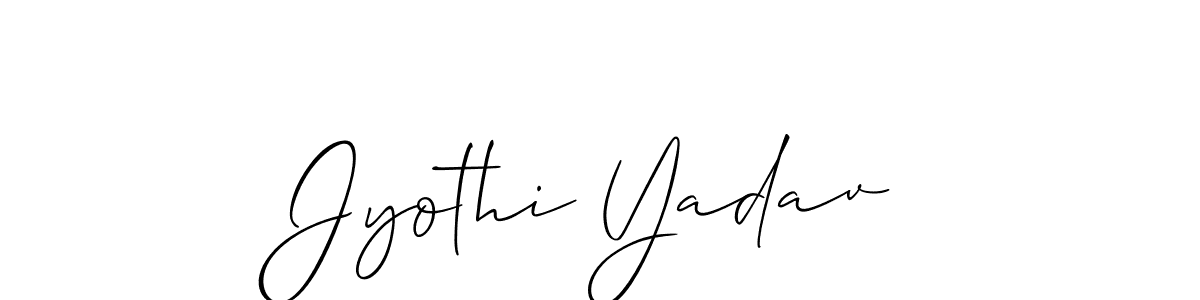 Once you've used our free online signature maker to create your best signature Allison_Script style, it's time to enjoy all of the benefits that Jyothi Yadav name signing documents. Jyothi Yadav signature style 2 images and pictures png