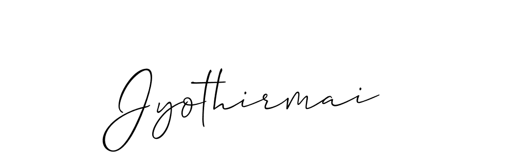 Also You can easily find your signature by using the search form. We will create Jyothirmai name handwritten signature images for you free of cost using Allison_Script sign style. Jyothirmai signature style 2 images and pictures png