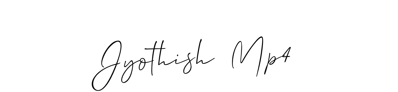 Also we have Jyothish  Mp4 name is the best signature style. Create professional handwritten signature collection using Allison_Script autograph style. Jyothish  Mp4 signature style 2 images and pictures png