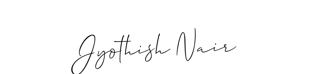 if you are searching for the best signature style for your name Jyothish Nair. so please give up your signature search. here we have designed multiple signature styles  using Allison_Script. Jyothish Nair signature style 2 images and pictures png