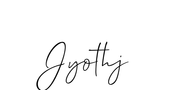 Also we have Jyothj name is the best signature style. Create professional handwritten signature collection using Allison_Script autograph style. Jyothj signature style 2 images and pictures png