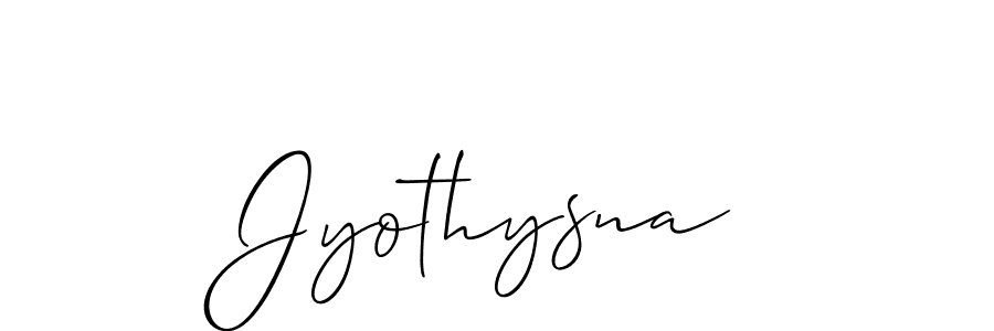 Make a beautiful signature design for name Jyothysna. With this signature (Allison_Script) style, you can create a handwritten signature for free. Jyothysna signature style 2 images and pictures png