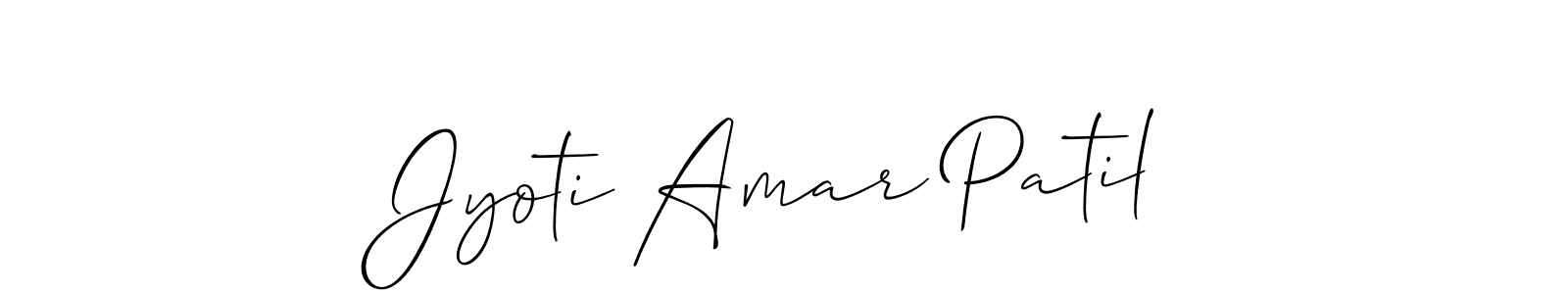 Use a signature maker to create a handwritten signature online. With this signature software, you can design (Allison_Script) your own signature for name Jyoti Amar Patil. Jyoti Amar Patil signature style 2 images and pictures png