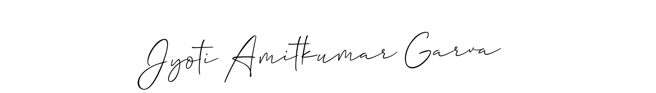 Jyoti Amitkumar Garva stylish signature style. Best Handwritten Sign (Allison_Script) for my name. Handwritten Signature Collection Ideas for my name Jyoti Amitkumar Garva. Jyoti Amitkumar Garva signature style 2 images and pictures png