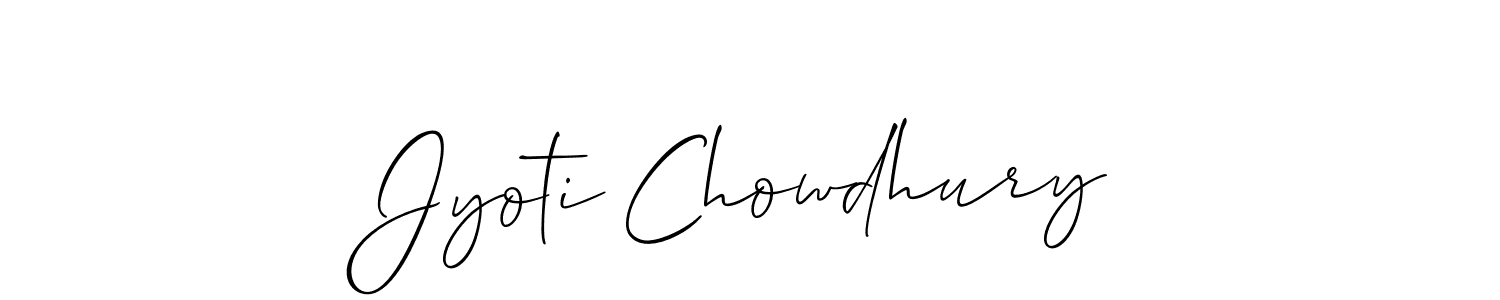Make a short Jyoti Chowdhury signature style. Manage your documents anywhere anytime using Allison_Script. Create and add eSignatures, submit forms, share and send files easily. Jyoti Chowdhury signature style 2 images and pictures png