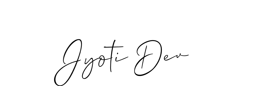 How to make Jyoti Dev name signature. Use Allison_Script style for creating short signs online. This is the latest handwritten sign. Jyoti Dev signature style 2 images and pictures png