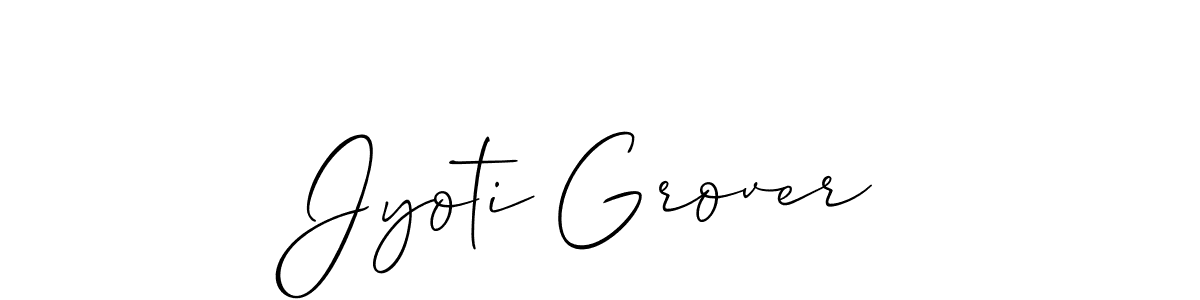 Also we have Jyoti Grover name is the best signature style. Create professional handwritten signature collection using Allison_Script autograph style. Jyoti Grover signature style 2 images and pictures png
