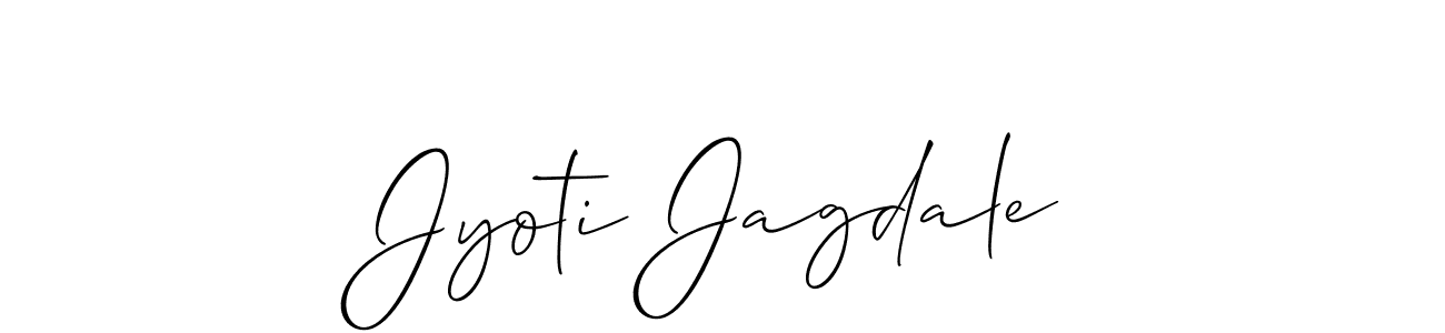 if you are searching for the best signature style for your name Jyoti Jagdale. so please give up your signature search. here we have designed multiple signature styles  using Allison_Script. Jyoti Jagdale signature style 2 images and pictures png