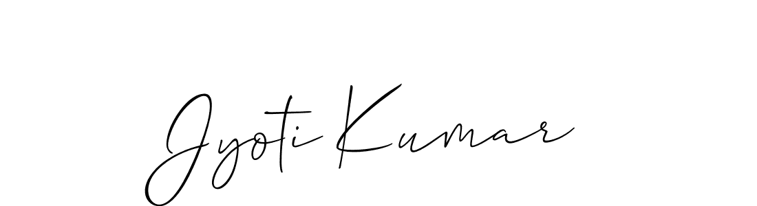 It looks lik you need a new signature style for name Jyoti Kumar. Design unique handwritten (Allison_Script) signature with our free signature maker in just a few clicks. Jyoti Kumar signature style 2 images and pictures png