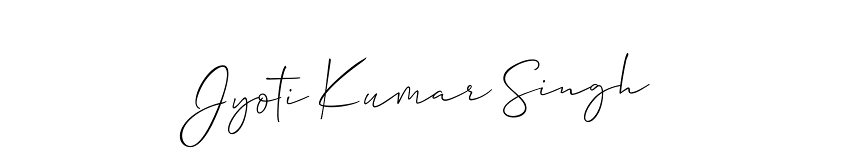 You should practise on your own different ways (Allison_Script) to write your name (Jyoti Kumar Singh) in signature. don't let someone else do it for you. Jyoti Kumar Singh signature style 2 images and pictures png