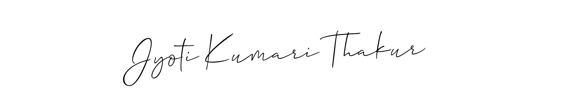 Similarly Allison_Script is the best handwritten signature design. Signature creator online .You can use it as an online autograph creator for name Jyoti Kumari Thakur. Jyoti Kumari Thakur signature style 2 images and pictures png