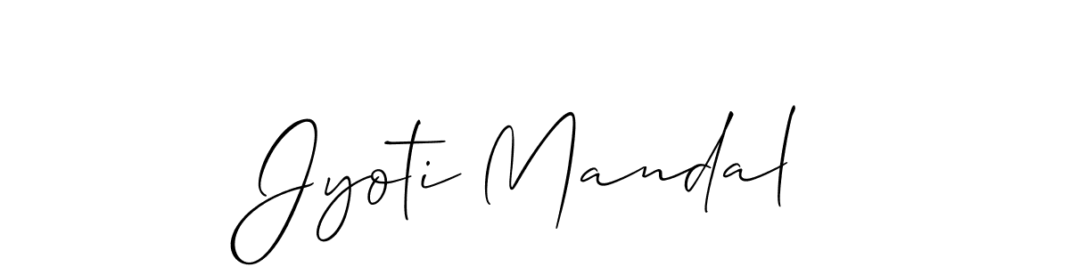 Also we have Jyoti Mandal name is the best signature style. Create professional handwritten signature collection using Allison_Script autograph style. Jyoti Mandal signature style 2 images and pictures png