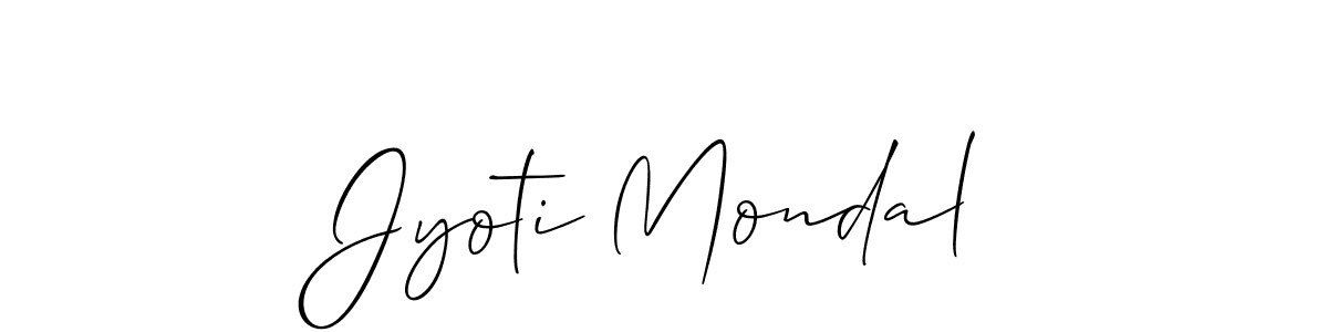 You should practise on your own different ways (Allison_Script) to write your name (Jyoti Mondal) in signature. don't let someone else do it for you. Jyoti Mondal signature style 2 images and pictures png
