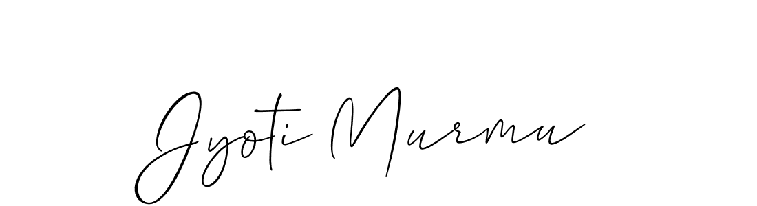 How to make Jyoti Murmu name signature. Use Allison_Script style for creating short signs online. This is the latest handwritten sign. Jyoti Murmu signature style 2 images and pictures png