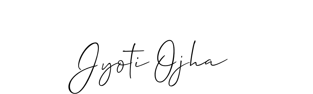 You should practise on your own different ways (Allison_Script) to write your name (Jyoti Ojha) in signature. don't let someone else do it for you. Jyoti Ojha signature style 2 images and pictures png