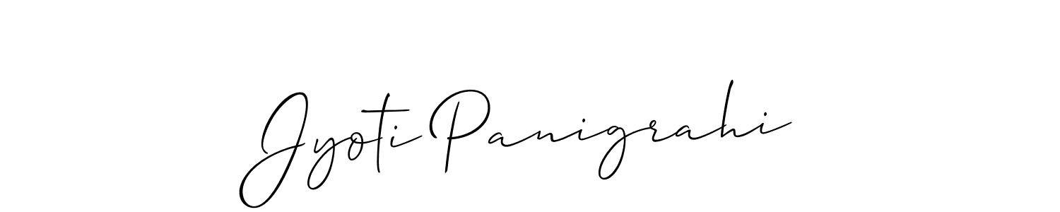 How to make Jyoti Panigrahi signature? Allison_Script is a professional autograph style. Create handwritten signature for Jyoti Panigrahi name. Jyoti Panigrahi signature style 2 images and pictures png