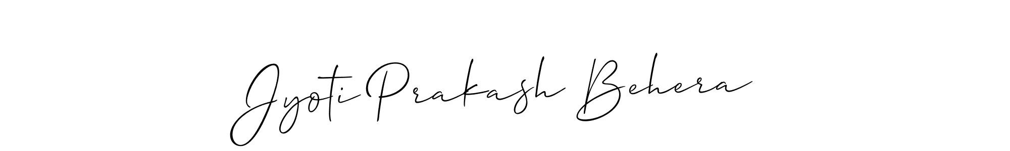 if you are searching for the best signature style for your name Jyoti Prakash Behera. so please give up your signature search. here we have designed multiple signature styles  using Allison_Script. Jyoti Prakash Behera signature style 2 images and pictures png