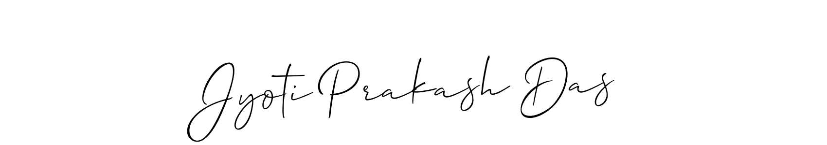 Create a beautiful signature design for name Jyoti Prakash Das. With this signature (Allison_Script) fonts, you can make a handwritten signature for free. Jyoti Prakash Das signature style 2 images and pictures png