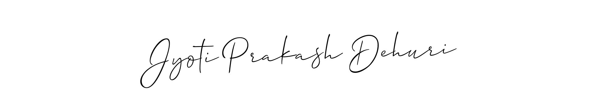 Make a short Jyoti Prakash Dehuri signature style. Manage your documents anywhere anytime using Allison_Script. Create and add eSignatures, submit forms, share and send files easily. Jyoti Prakash Dehuri signature style 2 images and pictures png