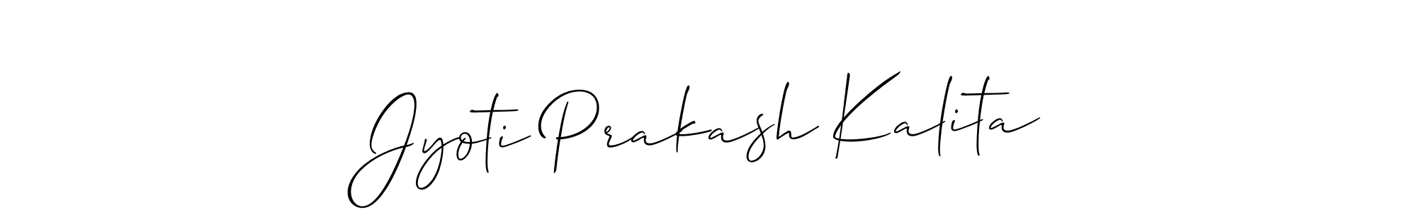 How to Draw Jyoti Prakash Kalita signature style? Allison_Script is a latest design signature styles for name Jyoti Prakash Kalita. Jyoti Prakash Kalita signature style 2 images and pictures png