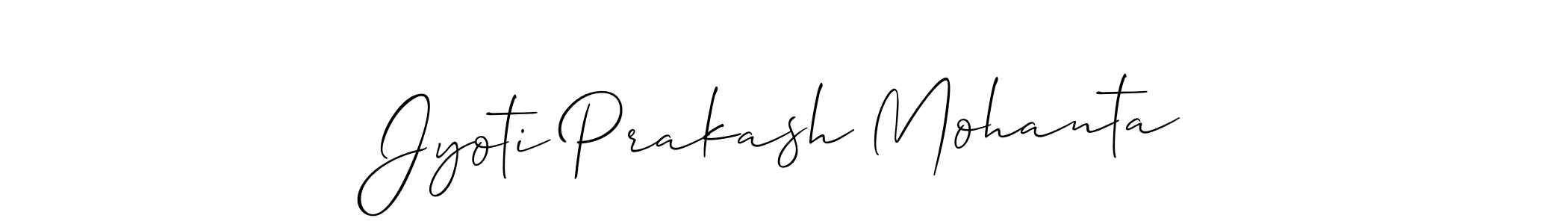 Design your own signature with our free online signature maker. With this signature software, you can create a handwritten (Allison_Script) signature for name Jyoti Prakash Mohanta. Jyoti Prakash Mohanta signature style 2 images and pictures png