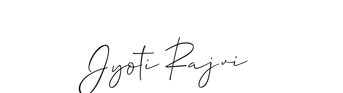 Make a short Jyoti Rajvi signature style. Manage your documents anywhere anytime using Allison_Script. Create and add eSignatures, submit forms, share and send files easily. Jyoti Rajvi signature style 2 images and pictures png