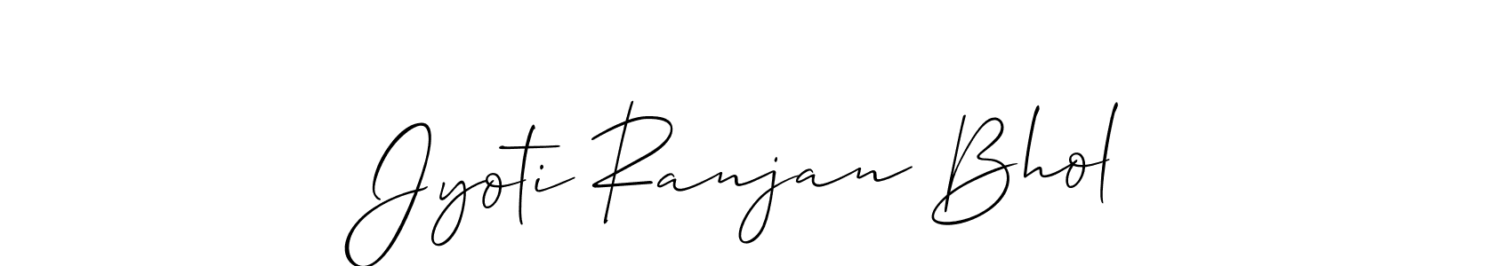 Design your own signature with our free online signature maker. With this signature software, you can create a handwritten (Allison_Script) signature for name Jyoti Ranjan Bhol. Jyoti Ranjan Bhol signature style 2 images and pictures png