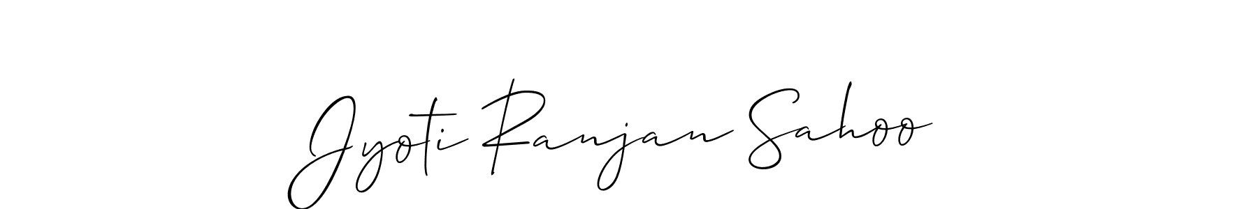 How to make Jyoti Ranjan Sahoo signature? Allison_Script is a professional autograph style. Create handwritten signature for Jyoti Ranjan Sahoo name. Jyoti Ranjan Sahoo signature style 2 images and pictures png