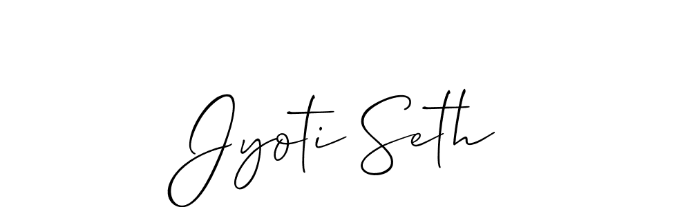 You should practise on your own different ways (Allison_Script) to write your name (Jyoti Seth) in signature. don't let someone else do it for you. Jyoti Seth signature style 2 images and pictures png
