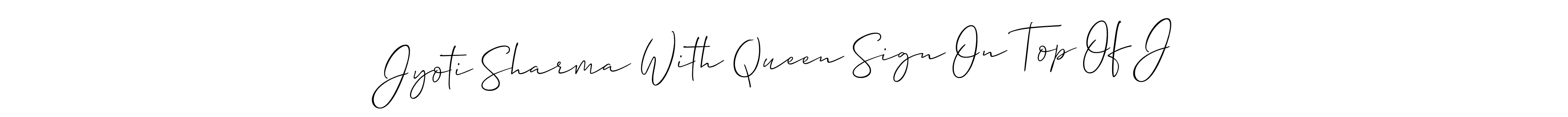 You can use this online signature creator to create a handwritten signature for the name Jyoti Sharma With Queen Sign On Top Of J. This is the best online autograph maker. Jyoti Sharma With Queen Sign On Top Of J signature style 2 images and pictures png