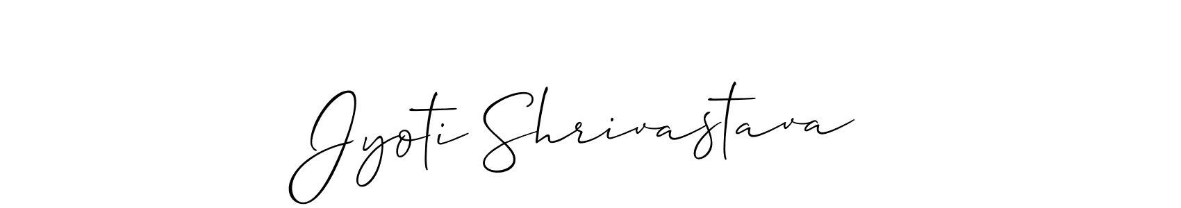 You should practise on your own different ways (Allison_Script) to write your name (Jyoti Shrivastava) in signature. don't let someone else do it for you. Jyoti Shrivastava signature style 2 images and pictures png