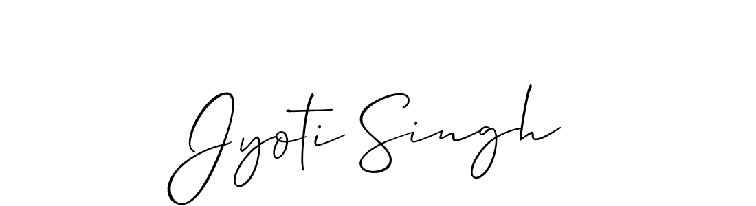 Make a beautiful signature design for name Jyoti Singh. With this signature (Allison_Script) style, you can create a handwritten signature for free. Jyoti Singh signature style 2 images and pictures png