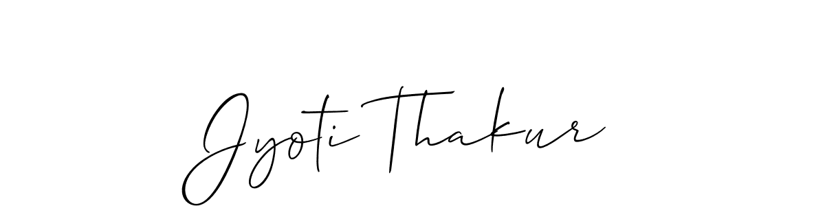 Also we have Jyoti Thakur name is the best signature style. Create professional handwritten signature collection using Allison_Script autograph style. Jyoti Thakur signature style 2 images and pictures png