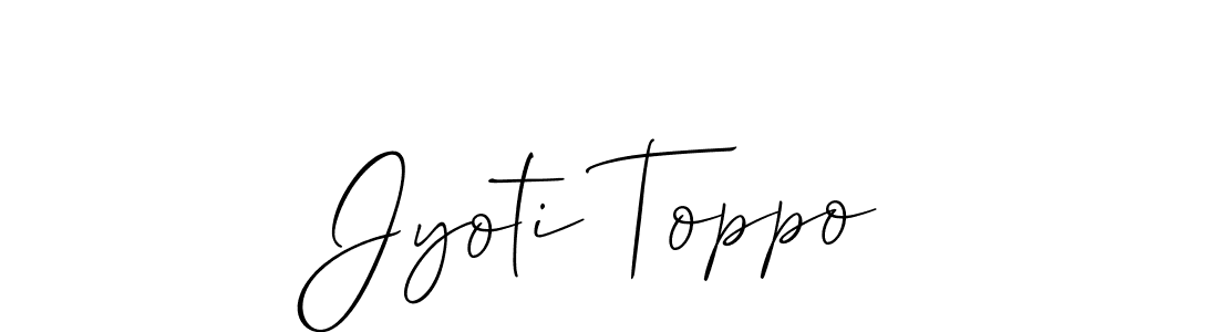Best and Professional Signature Style for Jyoti Toppo. Allison_Script Best Signature Style Collection. Jyoti Toppo signature style 2 images and pictures png