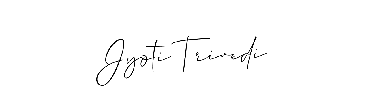 Once you've used our free online signature maker to create your best signature Allison_Script style, it's time to enjoy all of the benefits that Jyoti Trivedi name signing documents. Jyoti Trivedi signature style 2 images and pictures png