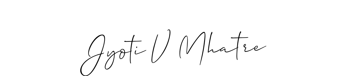 You can use this online signature creator to create a handwritten signature for the name Jyoti V Mhatre. This is the best online autograph maker. Jyoti V Mhatre signature style 2 images and pictures png