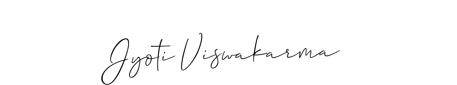 Similarly Allison_Script is the best handwritten signature design. Signature creator online .You can use it as an online autograph creator for name Jyoti Viswakarma. Jyoti Viswakarma signature style 2 images and pictures png