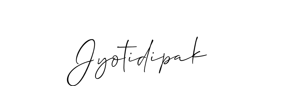 Make a beautiful signature design for name Jyotidipak. With this signature (Allison_Script) style, you can create a handwritten signature for free. Jyotidipak signature style 2 images and pictures png
