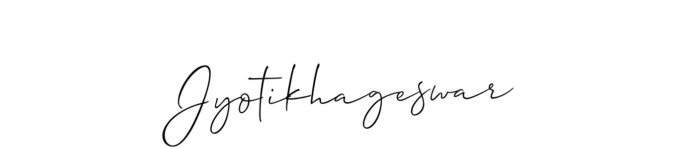 Make a short Jyotikhageswar signature style. Manage your documents anywhere anytime using Allison_Script. Create and add eSignatures, submit forms, share and send files easily. Jyotikhageswar signature style 2 images and pictures png