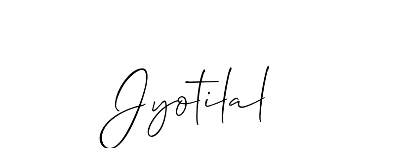 Make a beautiful signature design for name Jyotilal. With this signature (Allison_Script) style, you can create a handwritten signature for free. Jyotilal signature style 2 images and pictures png