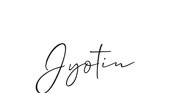 You should practise on your own different ways (Allison_Script) to write your name (Jyotin) in signature. don't let someone else do it for you. Jyotin signature style 2 images and pictures png