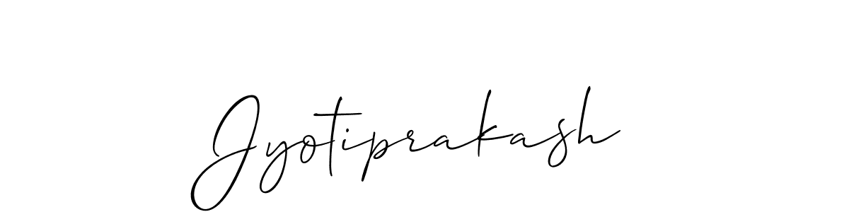 Design your own signature with our free online signature maker. With this signature software, you can create a handwritten (Allison_Script) signature for name Jyotiprakash. Jyotiprakash signature style 2 images and pictures png