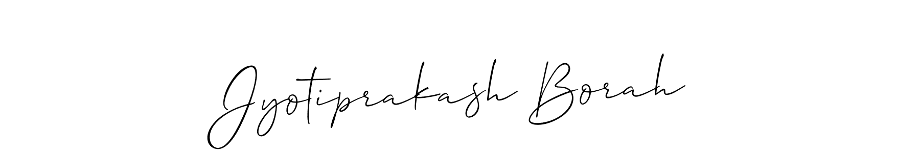 You should practise on your own different ways (Allison_Script) to write your name (Jyotiprakash Borah) in signature. don't let someone else do it for you. Jyotiprakash Borah signature style 2 images and pictures png