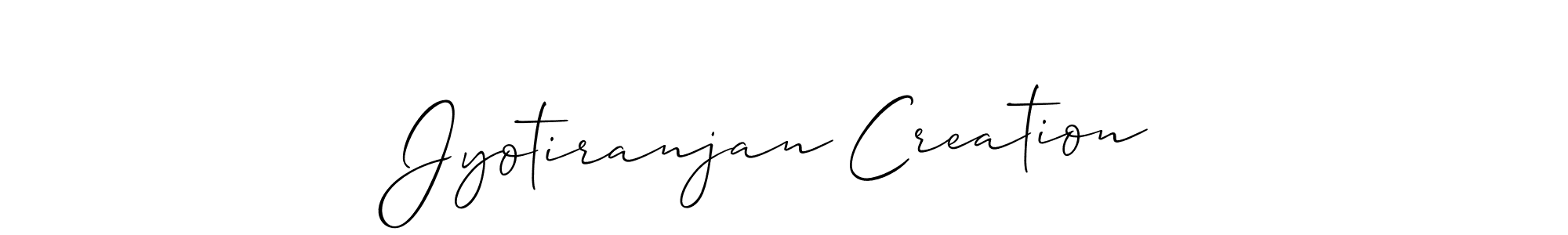 Also we have Jyotiranjan Creation name is the best signature style. Create professional handwritten signature collection using Allison_Script autograph style. Jyotiranjan Creation signature style 2 images and pictures png