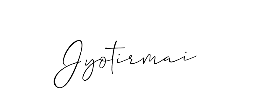 Create a beautiful signature design for name Jyotirmai. With this signature (Allison_Script) fonts, you can make a handwritten signature for free. Jyotirmai signature style 2 images and pictures png