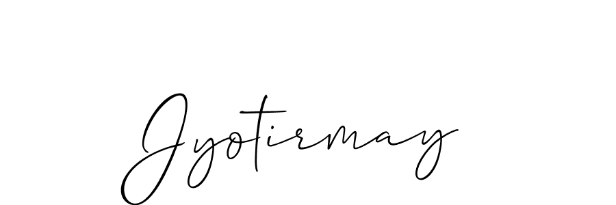 Make a beautiful signature design for name Jyotirmay. With this signature (Allison_Script) style, you can create a handwritten signature for free. Jyotirmay signature style 2 images and pictures png